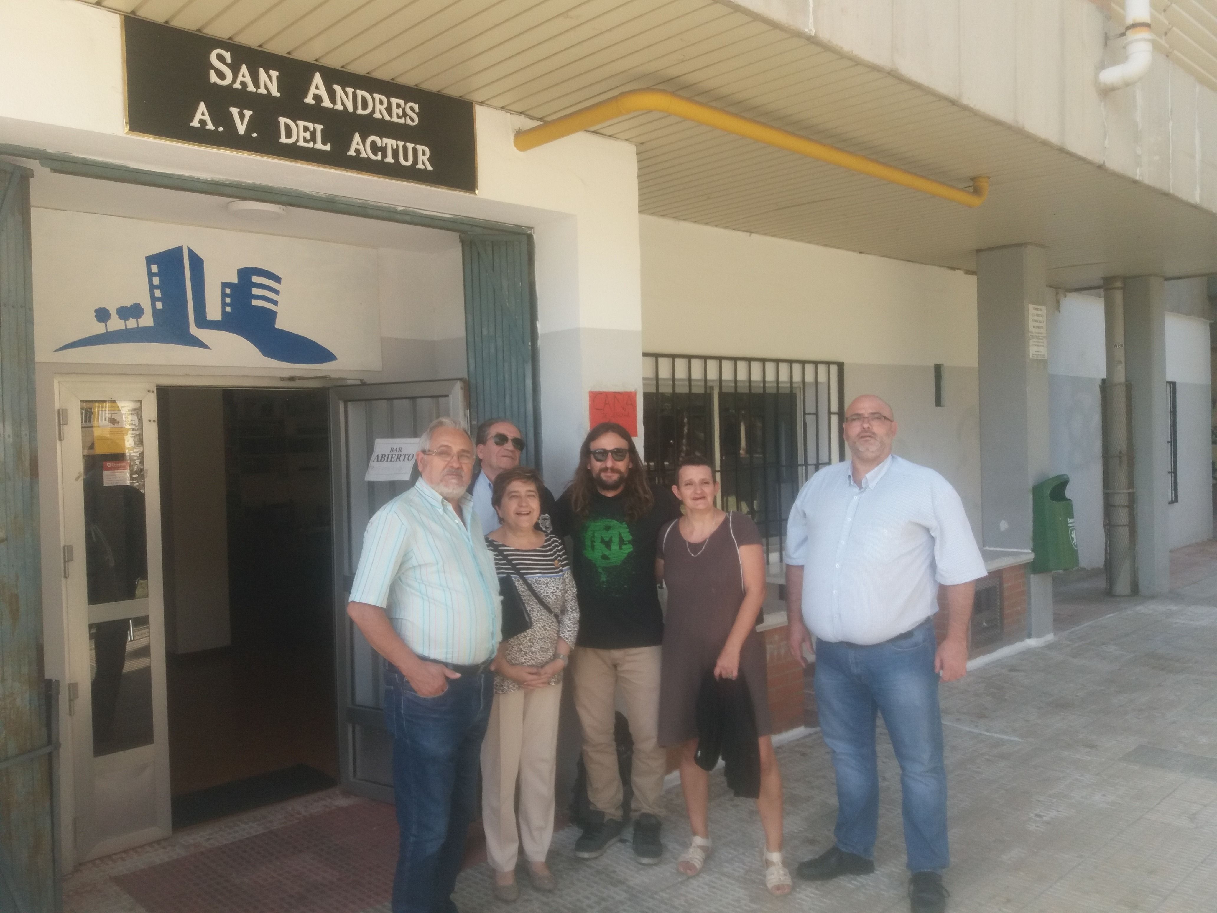 Reunión de trabajo de la A.VV. San Andrés con el Concejal del Distrito