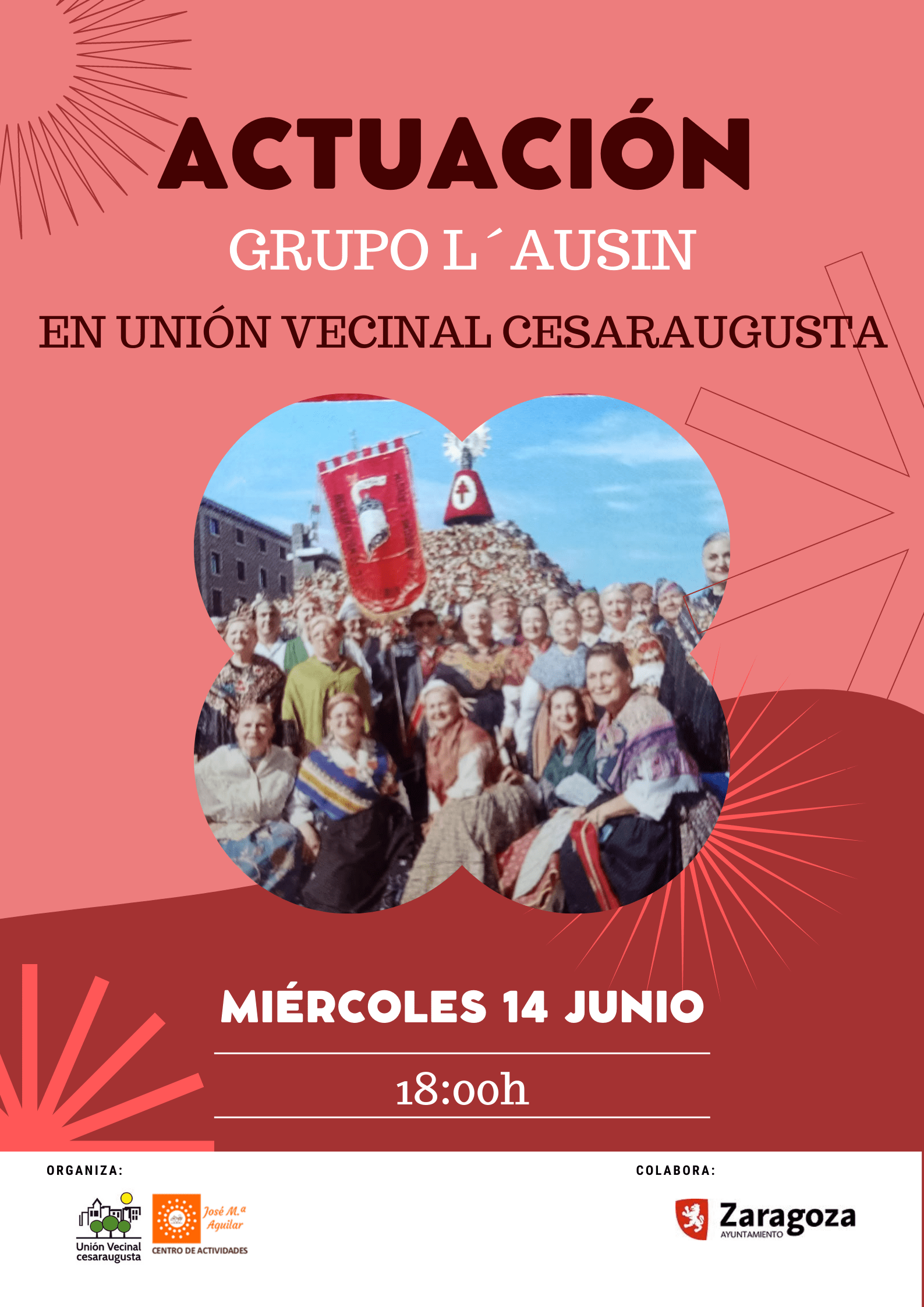 Actuación de la Agrupación de Música y Folclore aragonés L’ Ausín